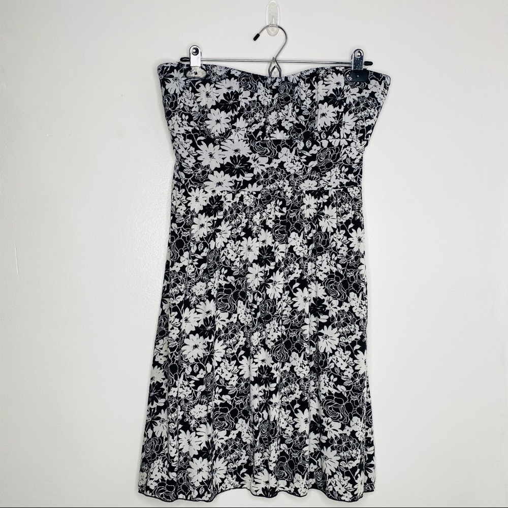 Floral Strapless Dress